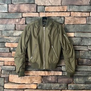TopShop | Bomber Jacket | Forrest Green | Size US 4